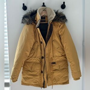 Abercrombie & Fitch Yellow Jacket with Blue Label